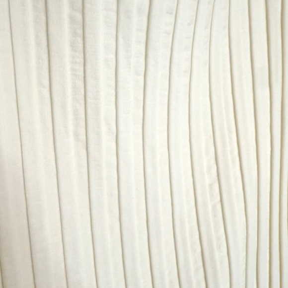 Reformation Vittoria Ribbed Bodycon Dress in Ivory Size Small - Picture 5 of 9